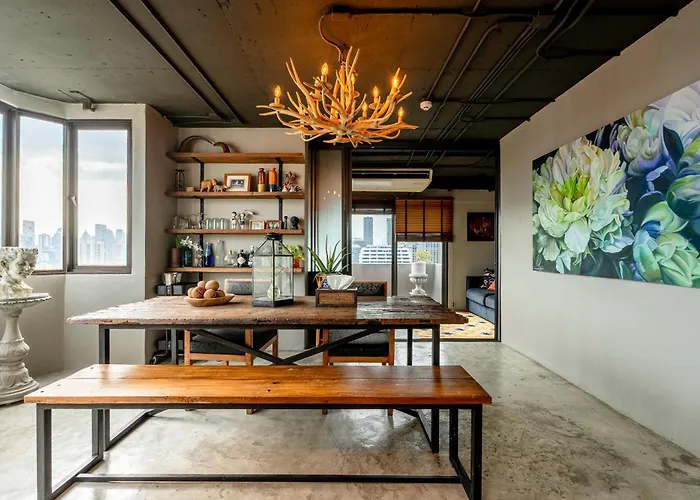 公寓 Peony Rustic Sukhumvit, Nana Bts *